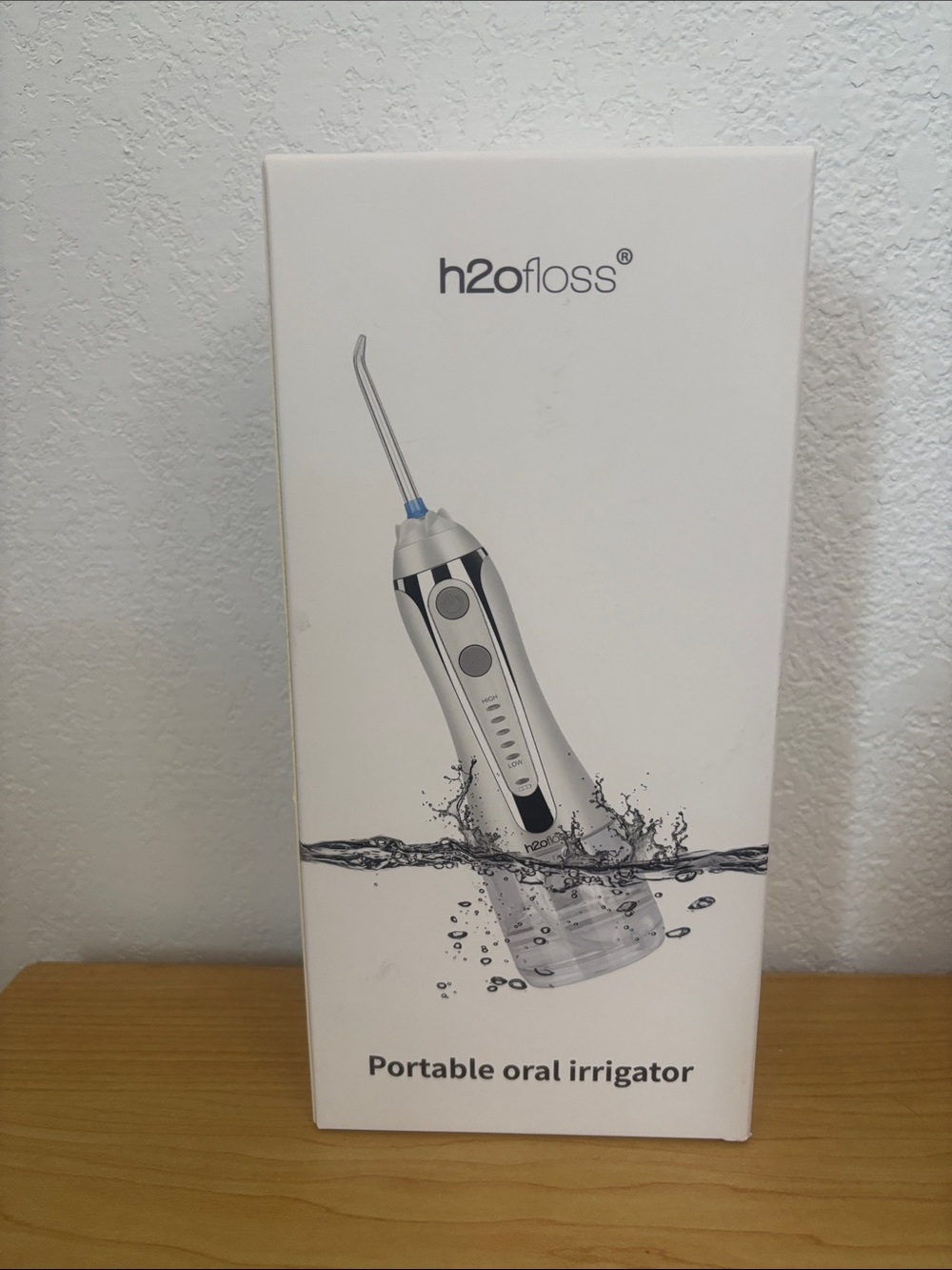 Portable Oral Irrigator - Silver and White